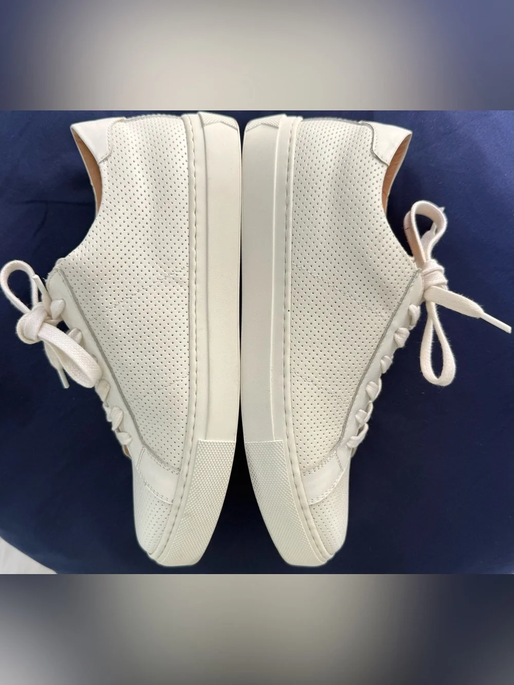 GREATS Royale Perforated White Leather Sneakers Made in Italy Men’s US 8.5 $185